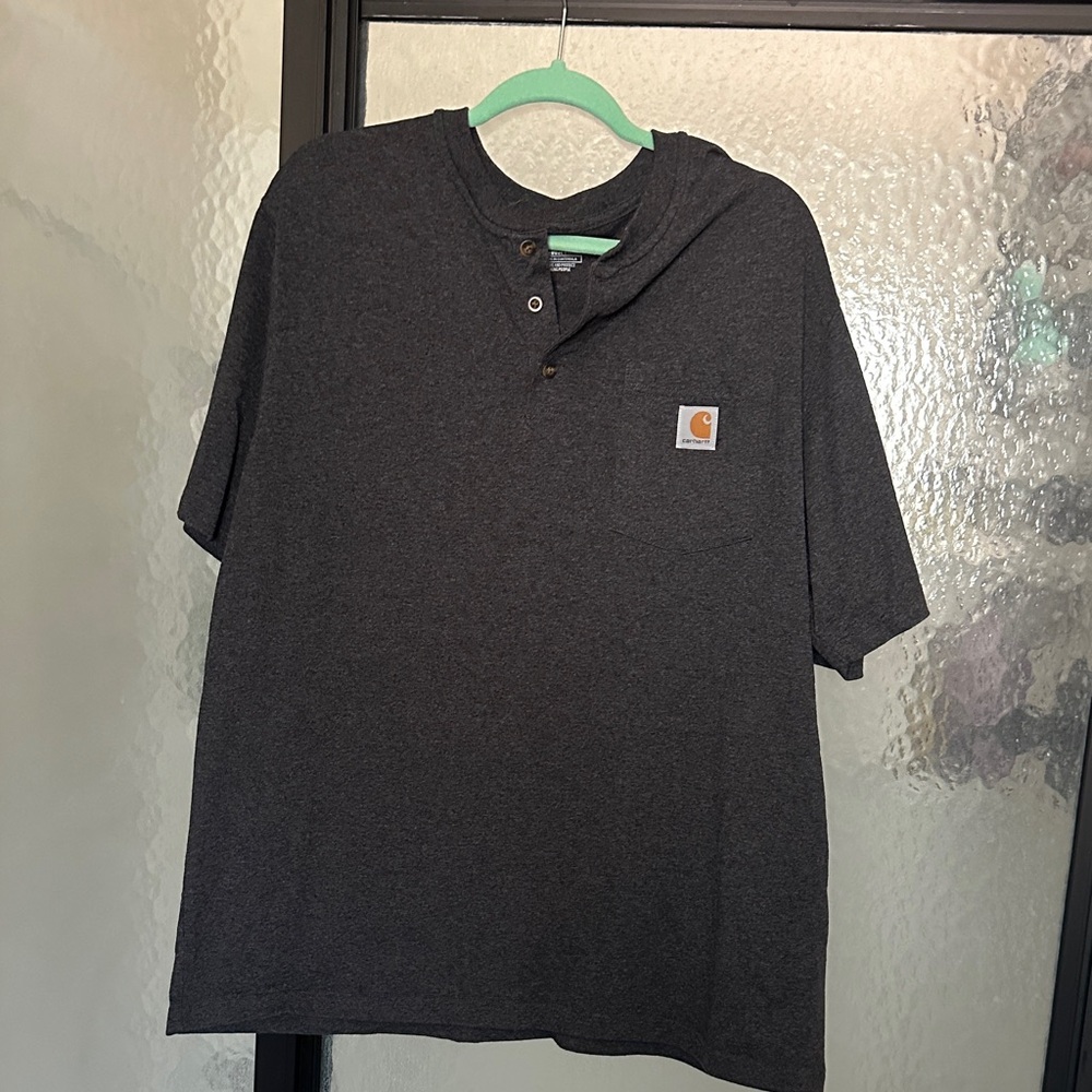 Carhartt Men's Charcoal Button Down Shirt